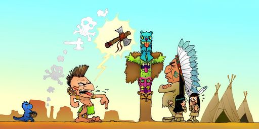 Cover der Hörgeschichte D'Indianer und de Dino