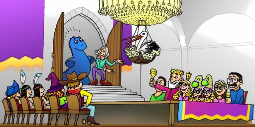 Cover der Hörgeschichte D'Prinzässin und de Dino