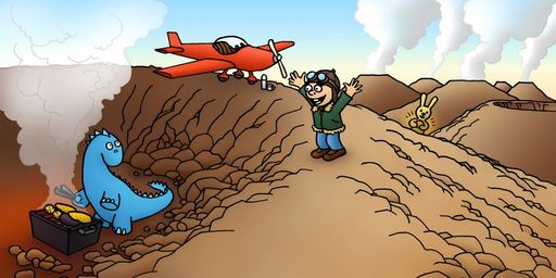 Cover der Hörgeschichte De Pilot und de Zauberstei